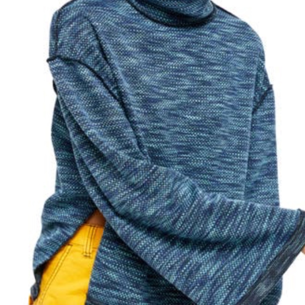 Free People Sunny Days Stretch Cotton Turtleneck